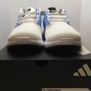 Adidas Ultimashow White and Blue Sneakers
